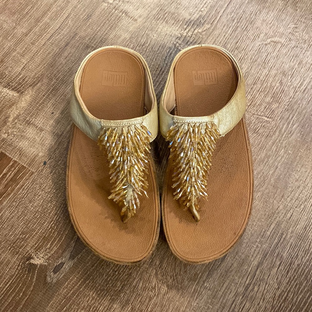 Fitflop Gold with beads